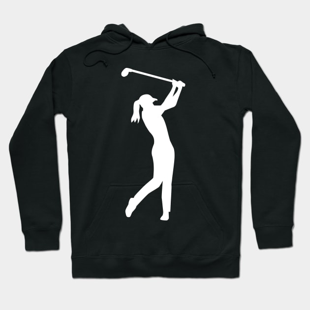 Golf woman Hoodie by Designzz